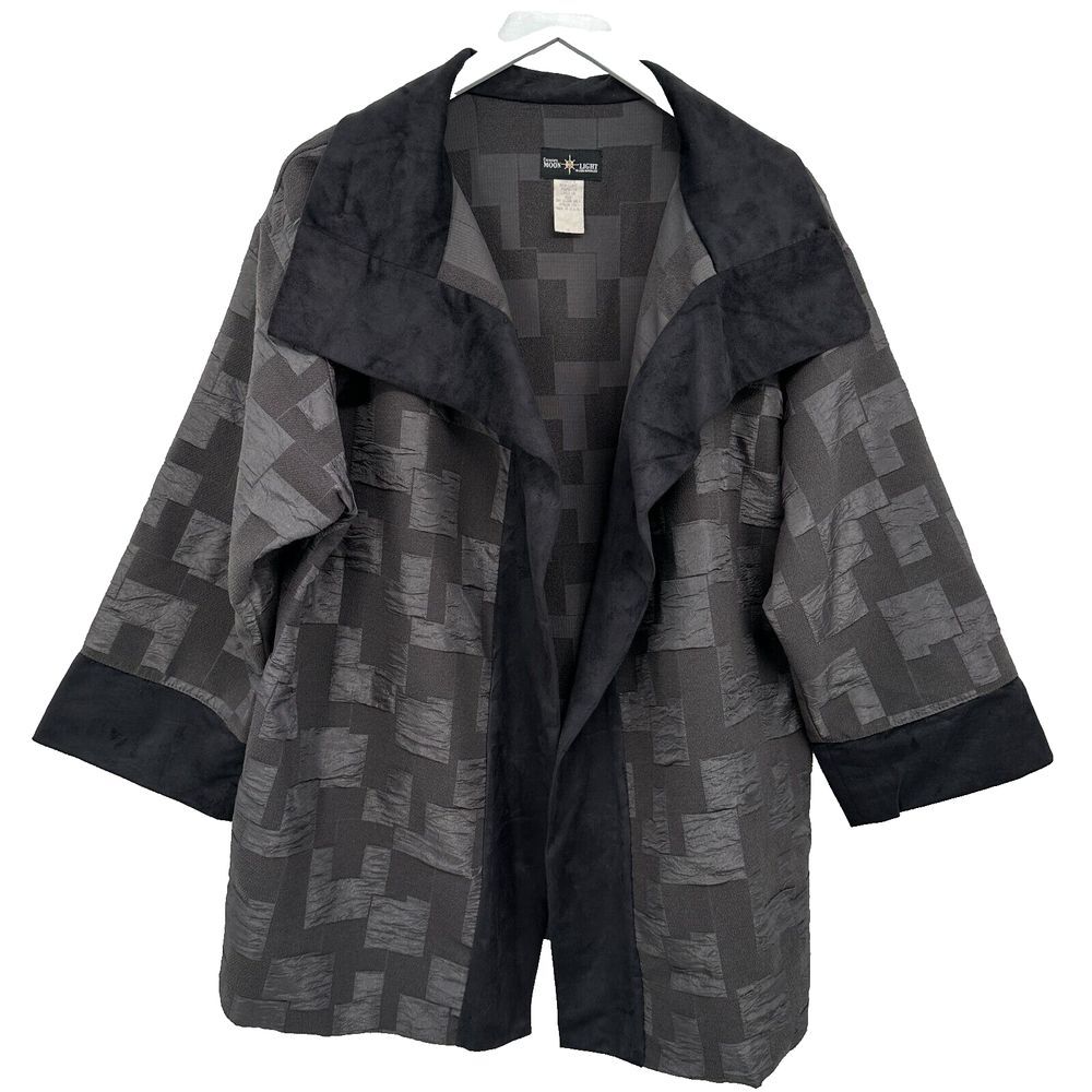 Connies Moonlight Jacket‎ Kimono Oversized Size Small Open Front 3/4 Sleeve USA